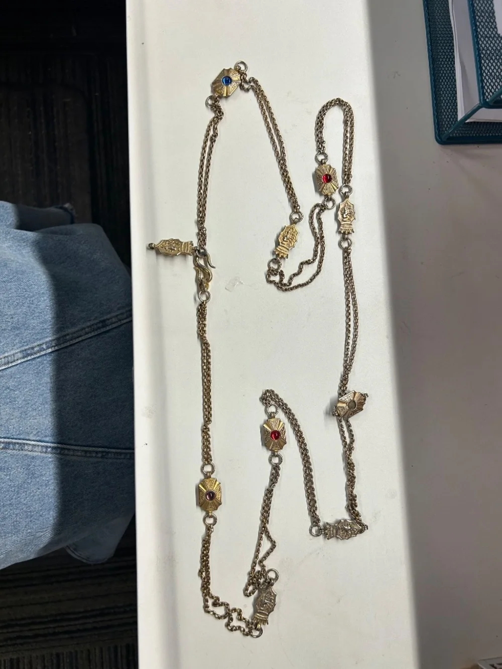 Ben Amun jeweled gold tone chain belt - Picture 9 of 9